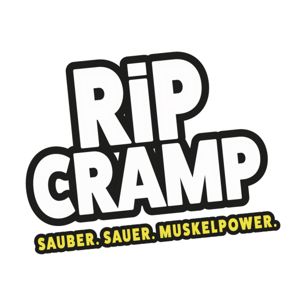 Logo RipCramp – Sauber. Sauer. Muskelpower.